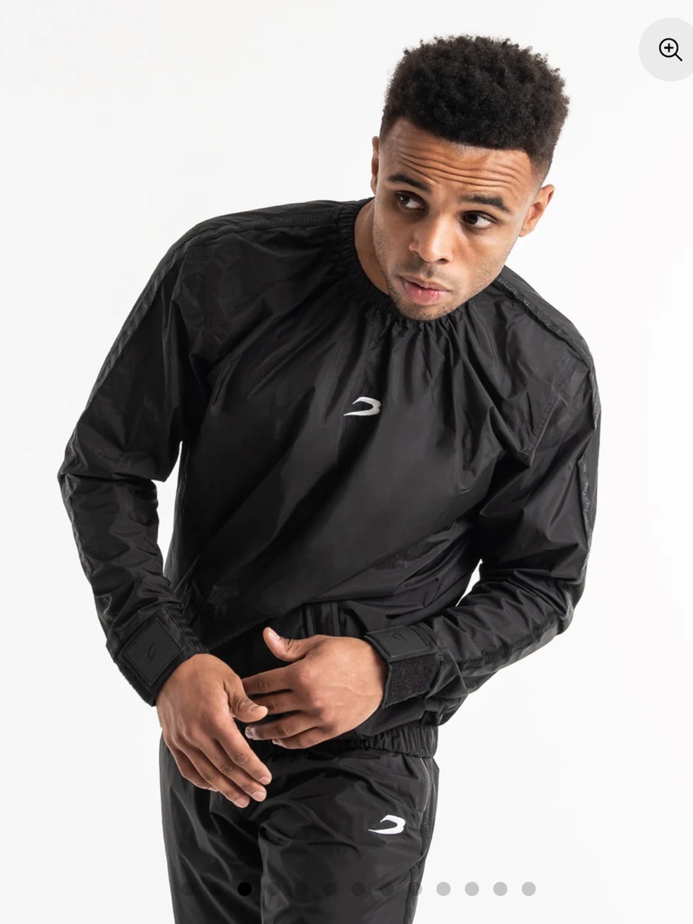 NWOT BOXRAW HAGLER PROFESSIONAL SAUNA SUIT TOP BLACK TRAINING WEIGHTLOSS 3XL